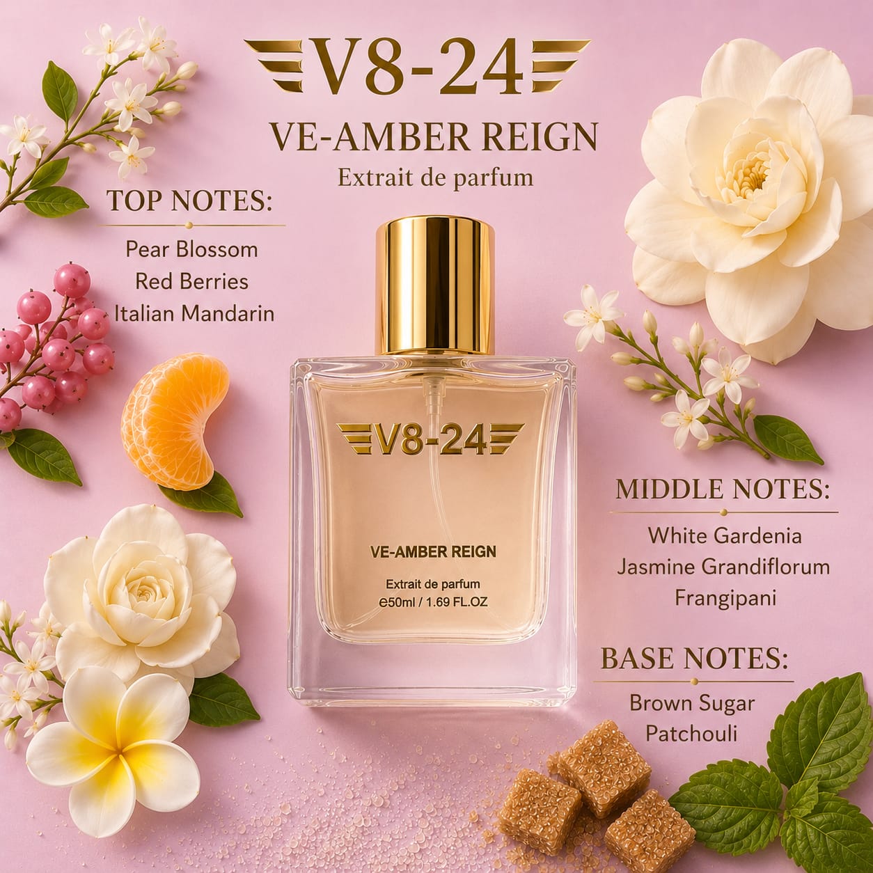 Ve-Amber Reign Extrait de Parfum - A Radiant Garden in a Bottle