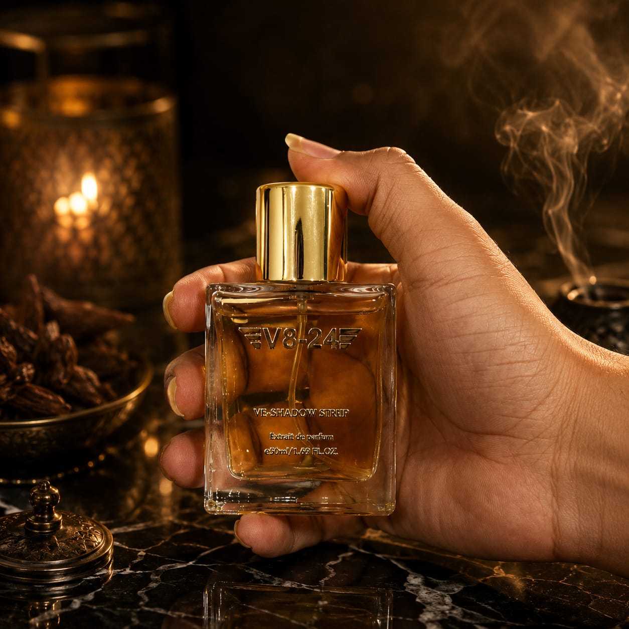 Ve-Shadow Stripe Extrait de Parfum - Premium Oud & Rose Fragrance